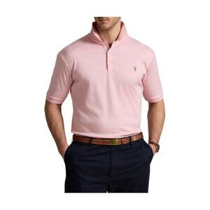 Polo Ralph Lauren Soft Touch Interlock Polo Shirt Mens Big Tall 3XLT Garden Pink